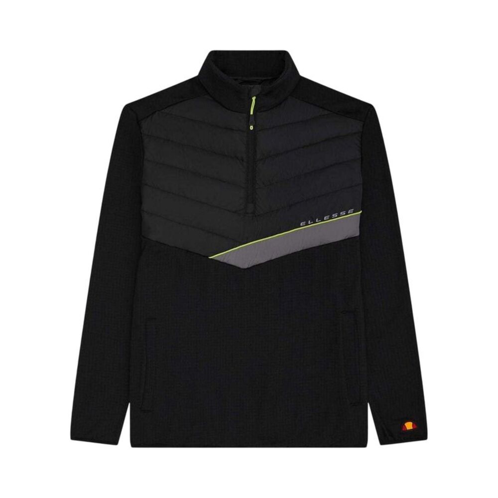 Ellesse Mens Gueza Half Zip Fleece Top / Black